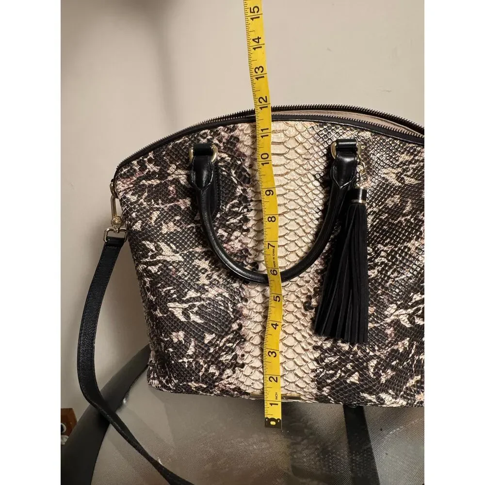 Brahmin Duxbury Satchel Large Croc Embossed Purse